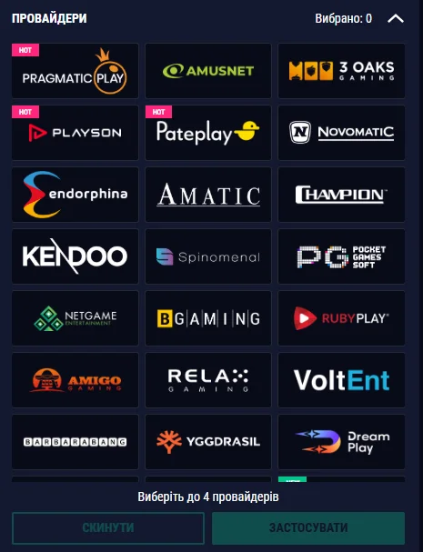Фильтрация по провайдерам на F365 с логотипами Pragmatic Play, NetEnt, Microgaming, Evolution и мгновенным переходом к автоматам выбранной студии